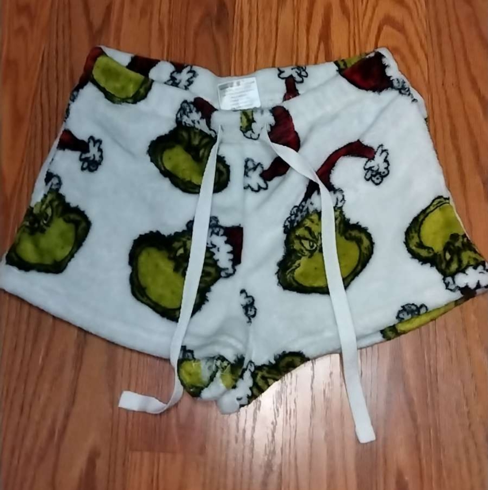 Grinch pajama booty shorts